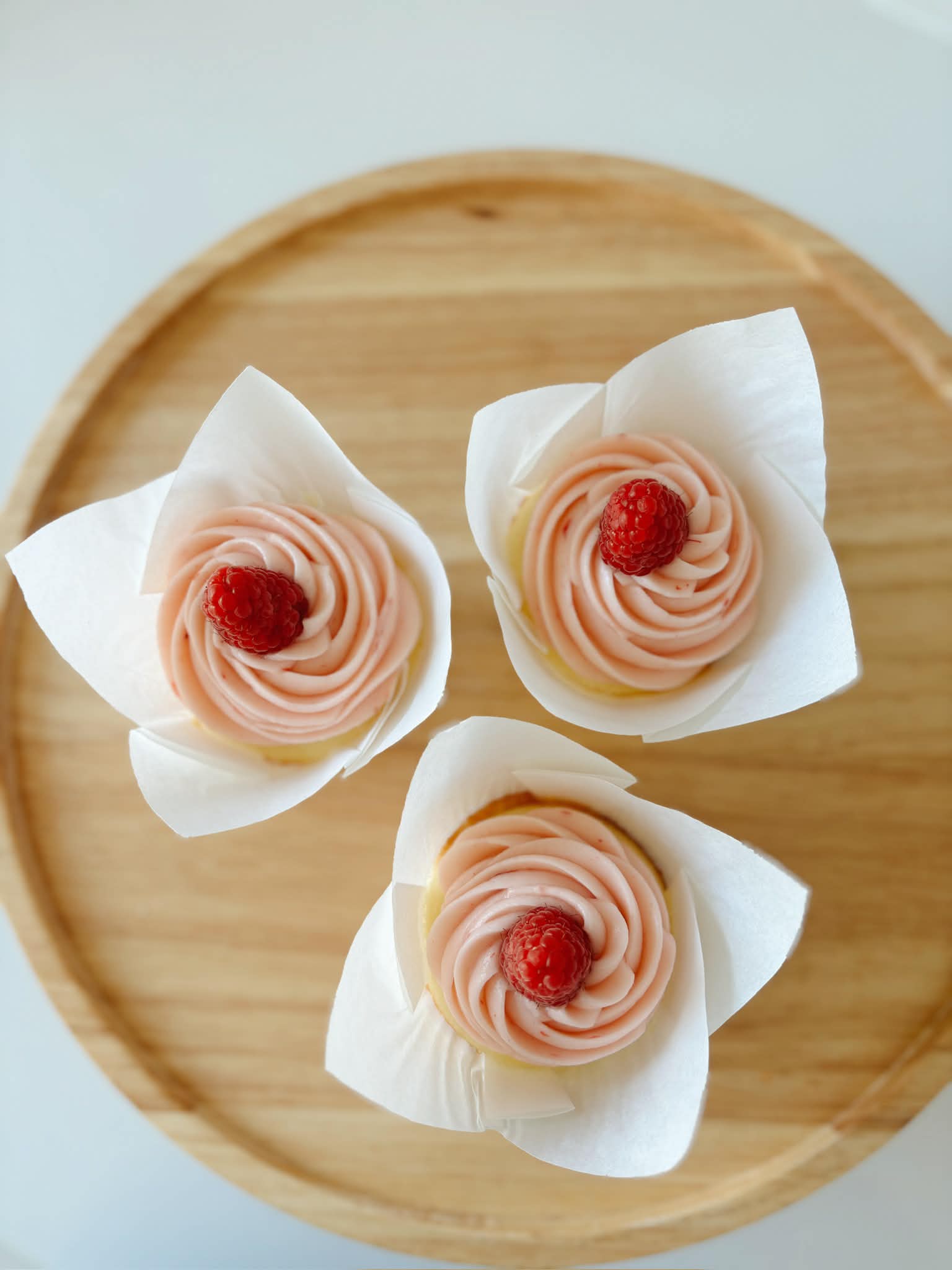 Vanilla Raspberry cupcake
